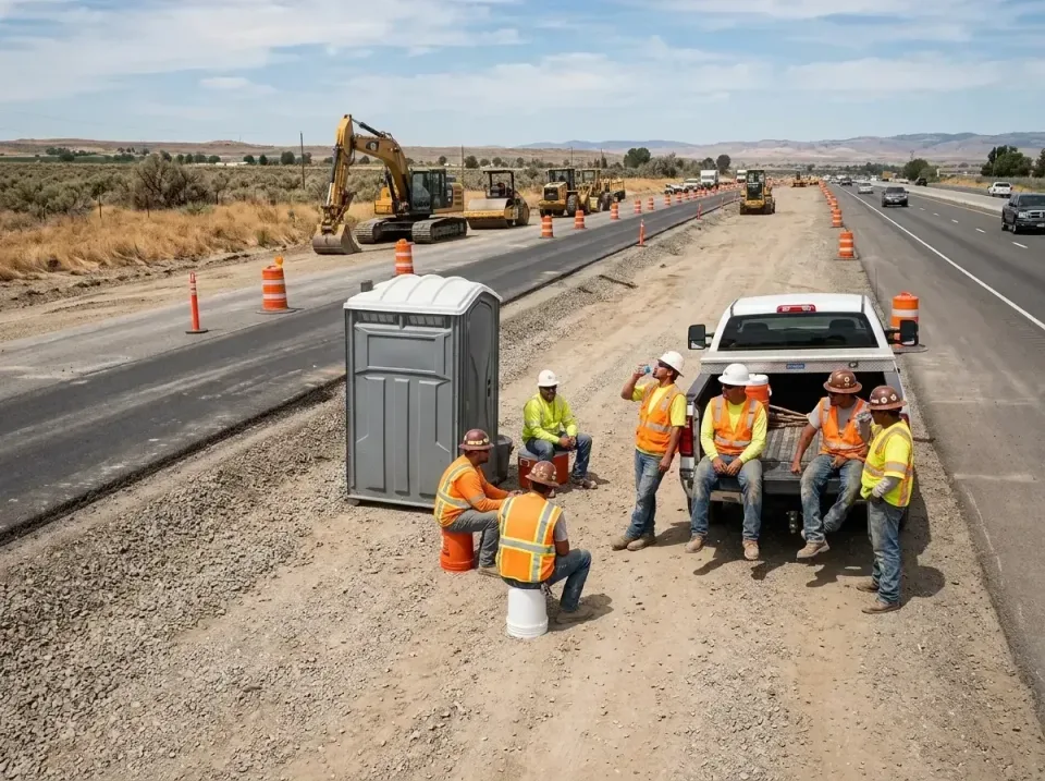 highway-road-construction-crew-007 — frequently asked questions, Porta Potty and Restroom Rentals in Hillsborough, CA